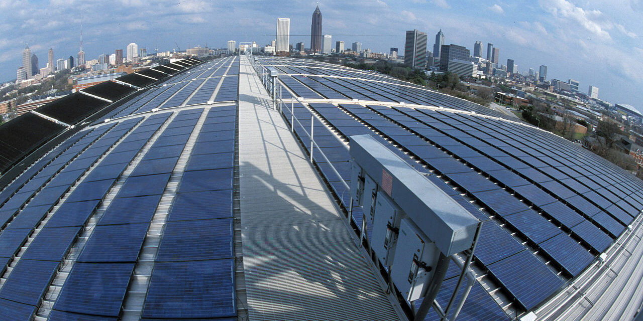 roof mounted solar panels