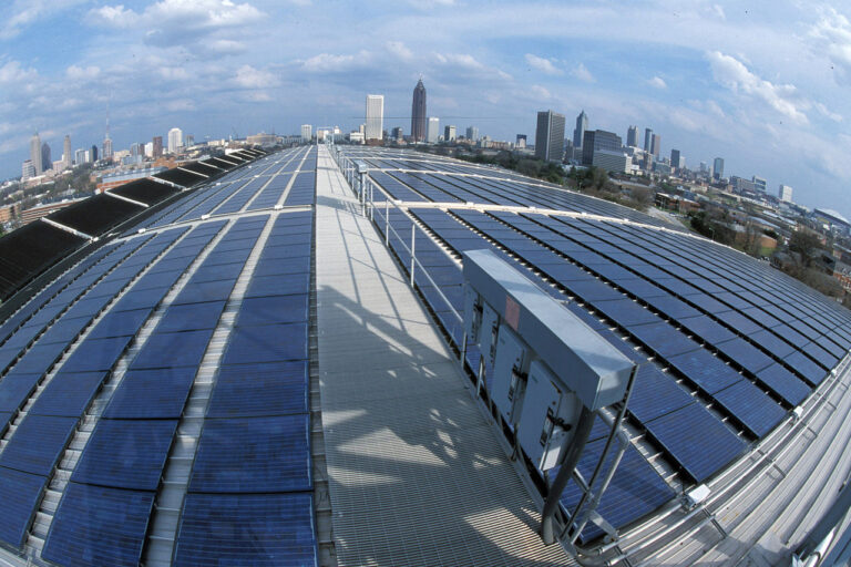 roof mounted solar panels