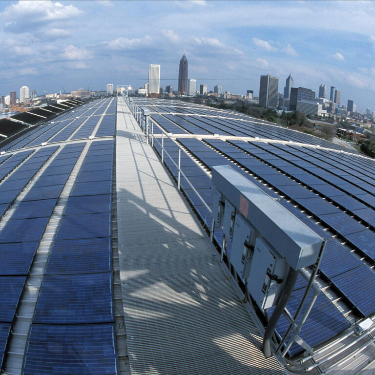 roof mounted solar panels