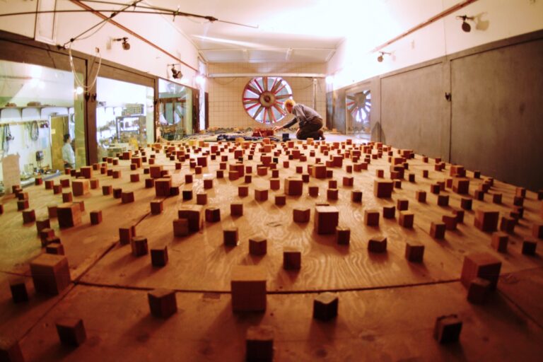 wind tunnel with roughness blocks