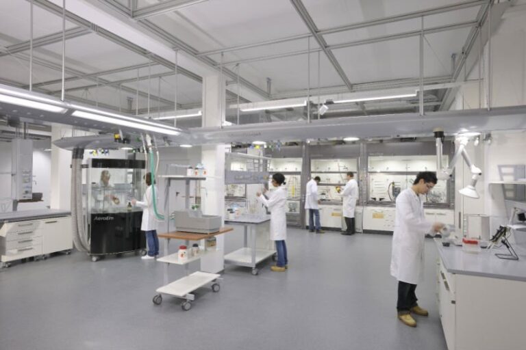 lab with people working