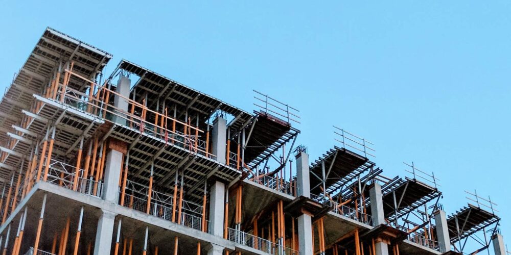 constructed building under renovation