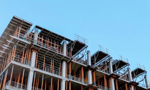 constructed building under renovation