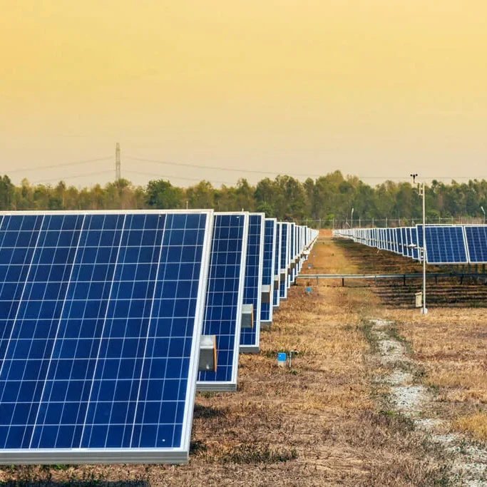 solar panels with anemometer siting