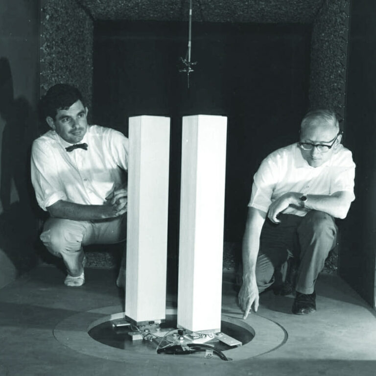 Cermak Peterka Twin Towers Wind Test