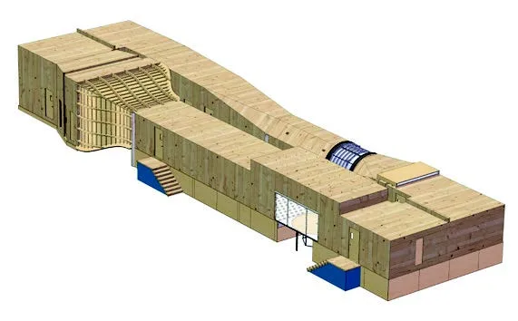 closed circuit abl wind tunnel rendering