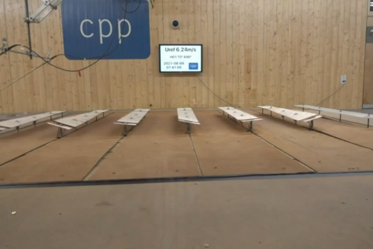 Aeroelastic solar tracker Testing Thumbnail