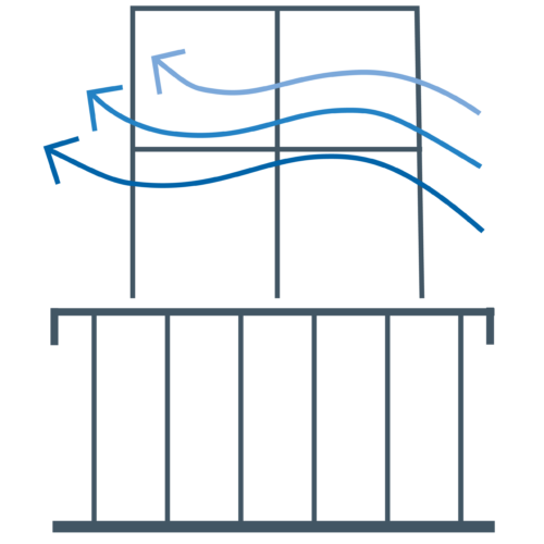 Recessed Balcony Cavity Resonances
