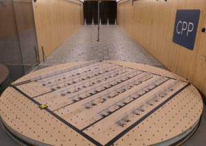 solar tracker wind tunnel testing