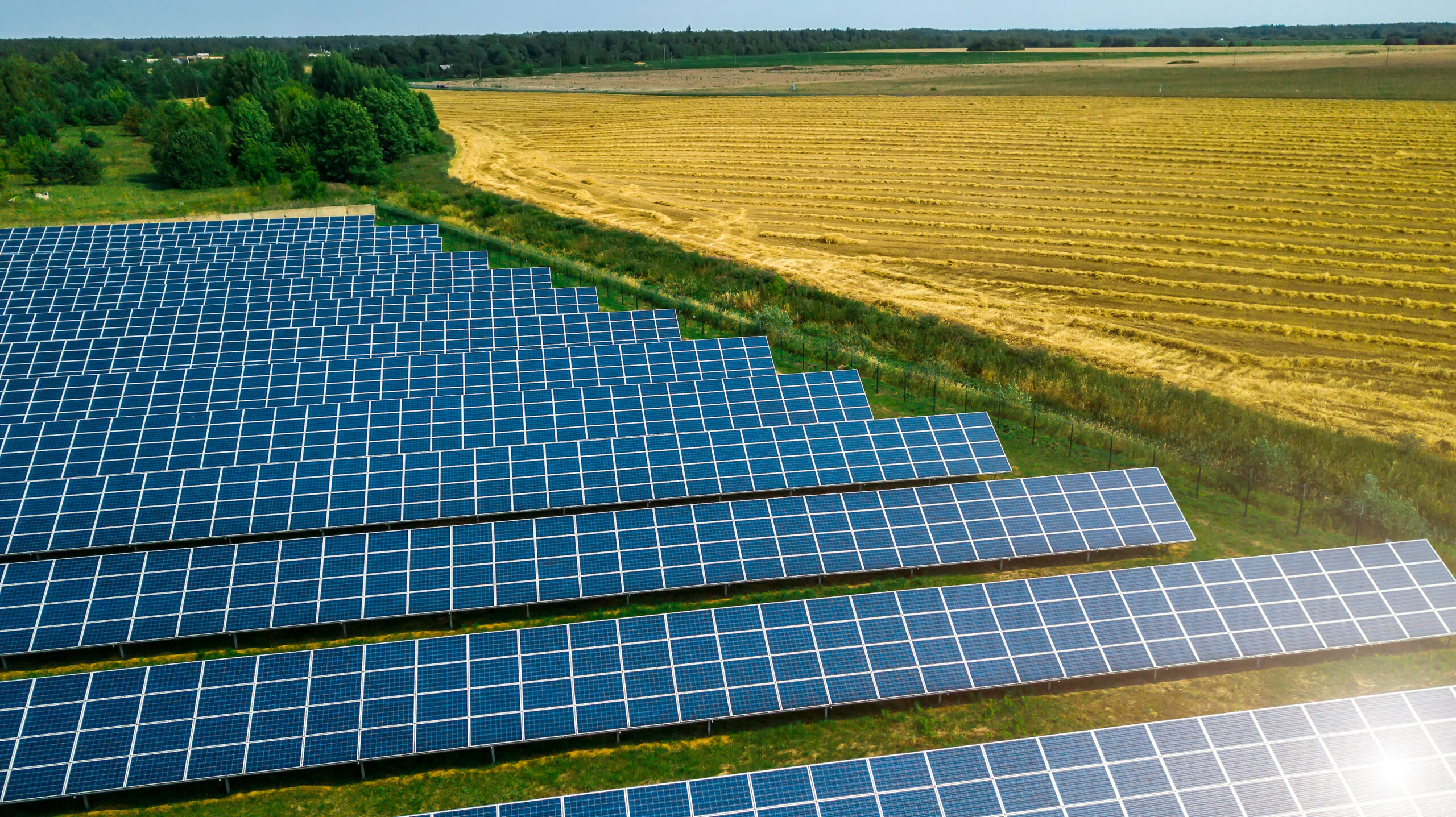 Utility-scale solar farm